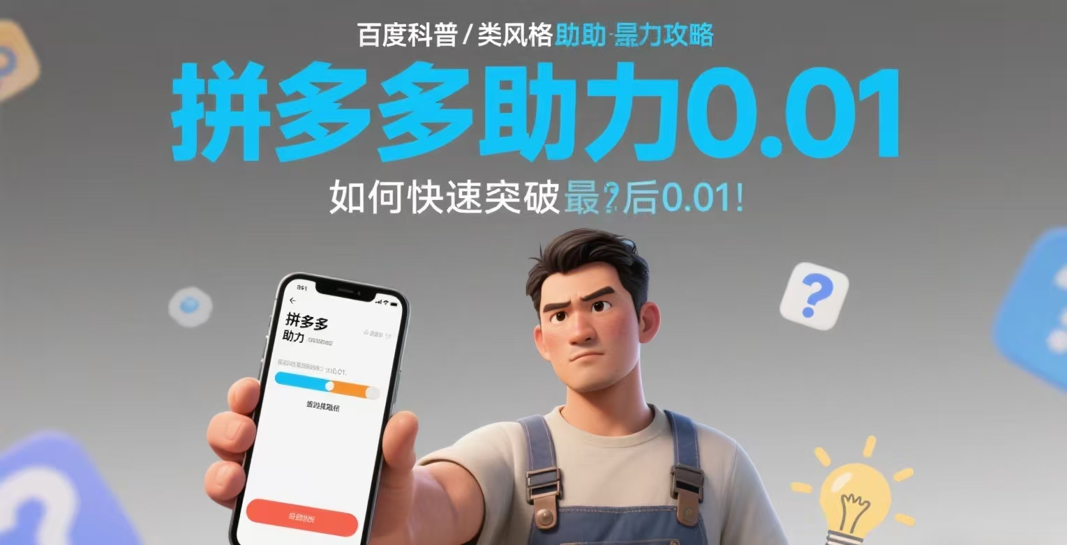 💡拼多多助力 逆向思维：不靠好友，如何用平台机制“白嫖”助力？