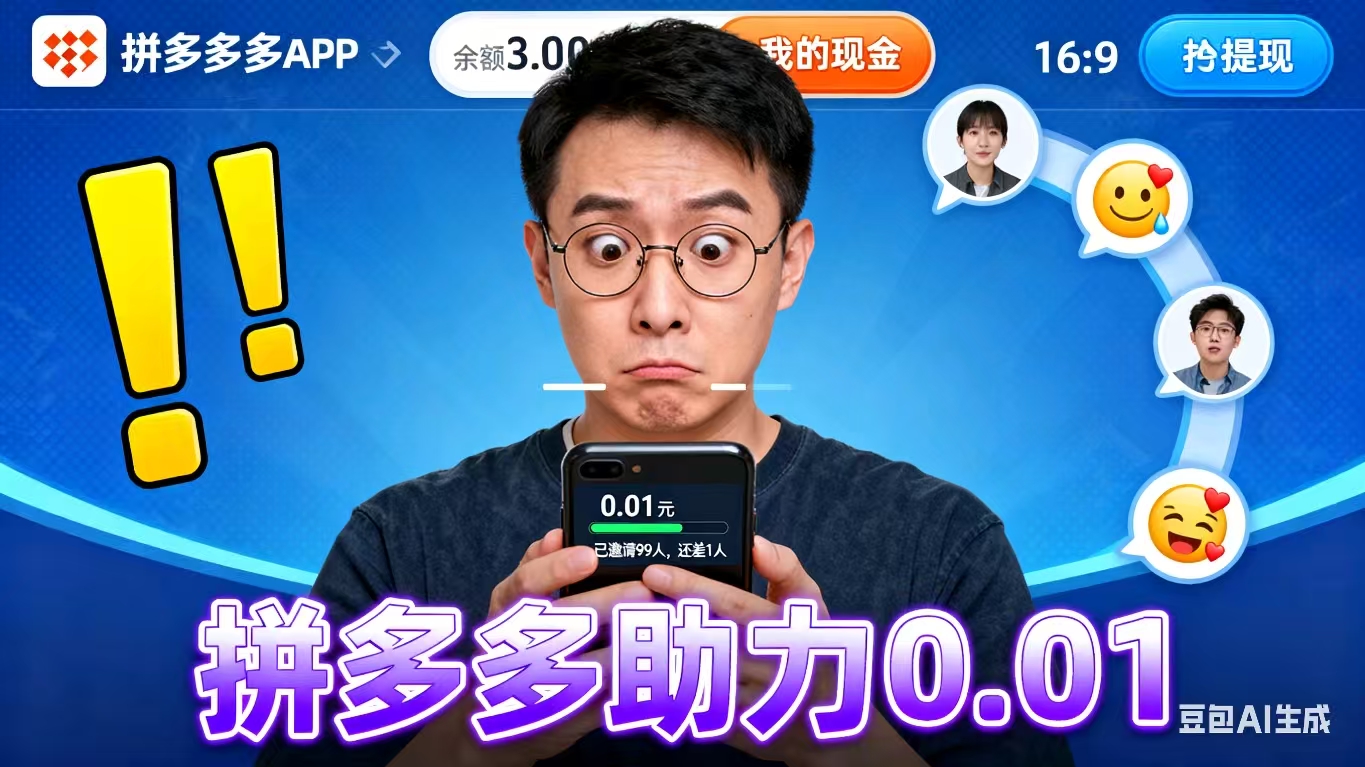 一键生成高权重助力链接！拼多多助力成功率提升95%的秘诀