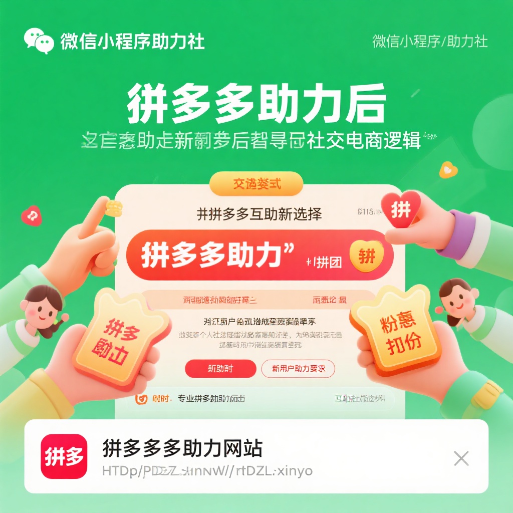 拼多多助力神器 真人互助快速砍价必备