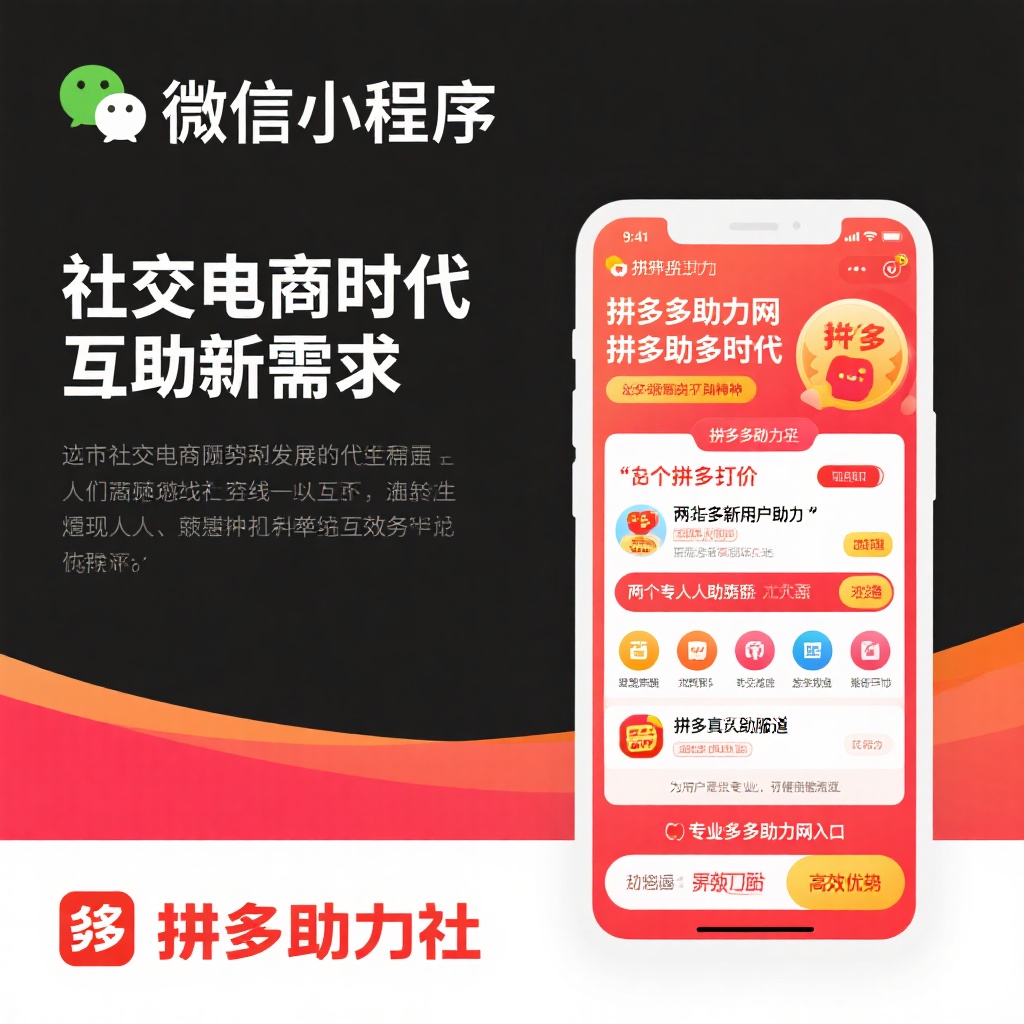 微信拼多多助力新方式 社交电商互助平台全解析