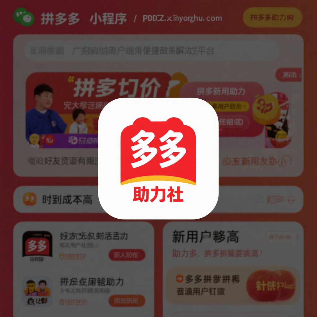微信小程序助力社 拼多多互助砍价新选择