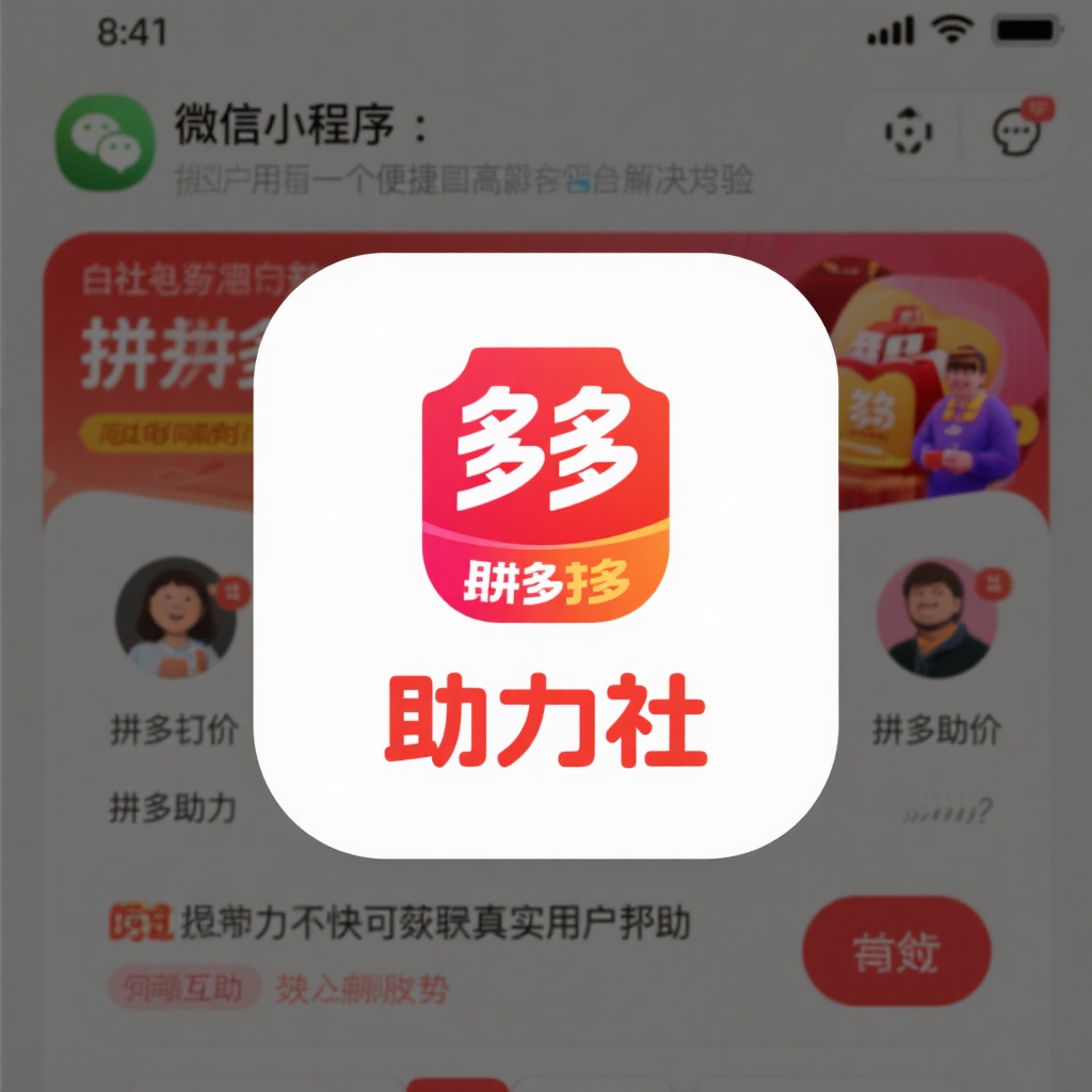 拼多多助力社真人互助高效砍价新体验