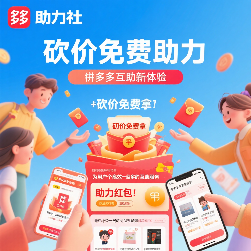 微信小程序助力社拼多多互助新体验快速完成任务必备神器