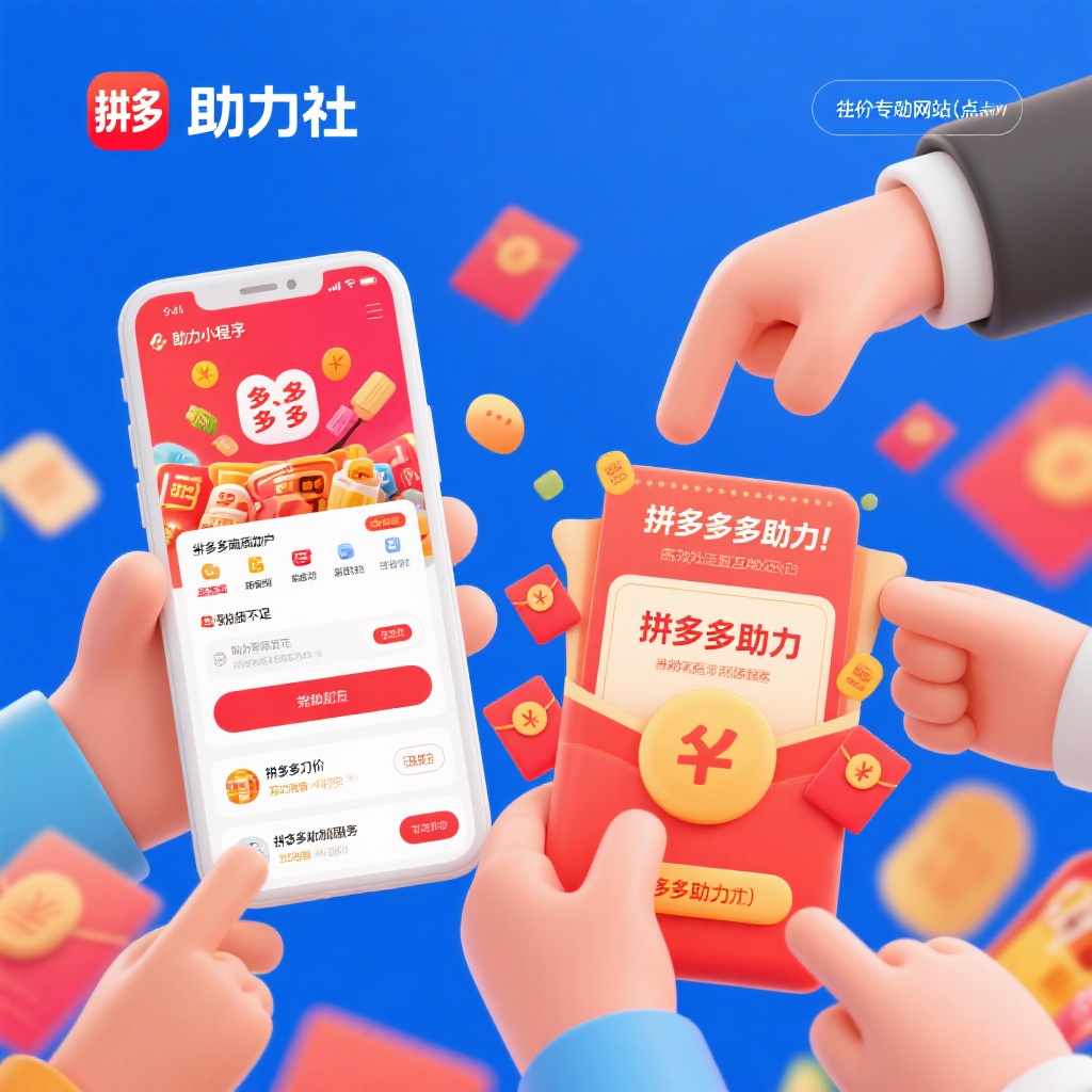 微信小程序助力社拼多多互助平台首选真人助力轻松完成任务