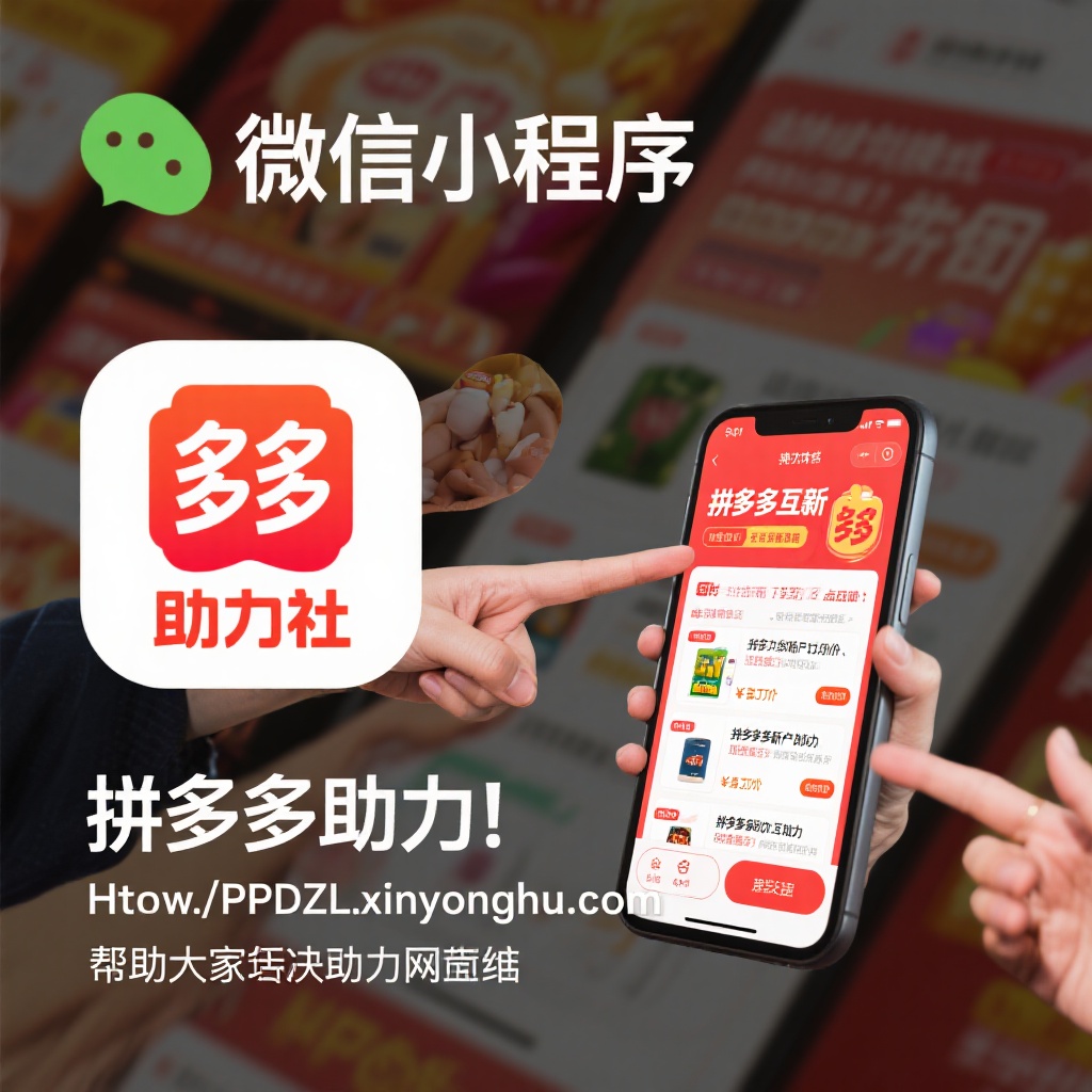 微信小程序助力社拼多多互助新体验真人助力快速解决砍价难题