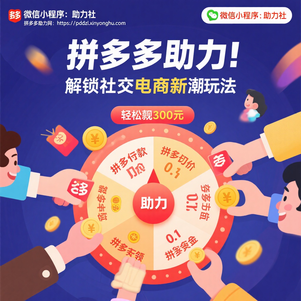 拼多多助力攻略轻松提现300元社交电商新玩法