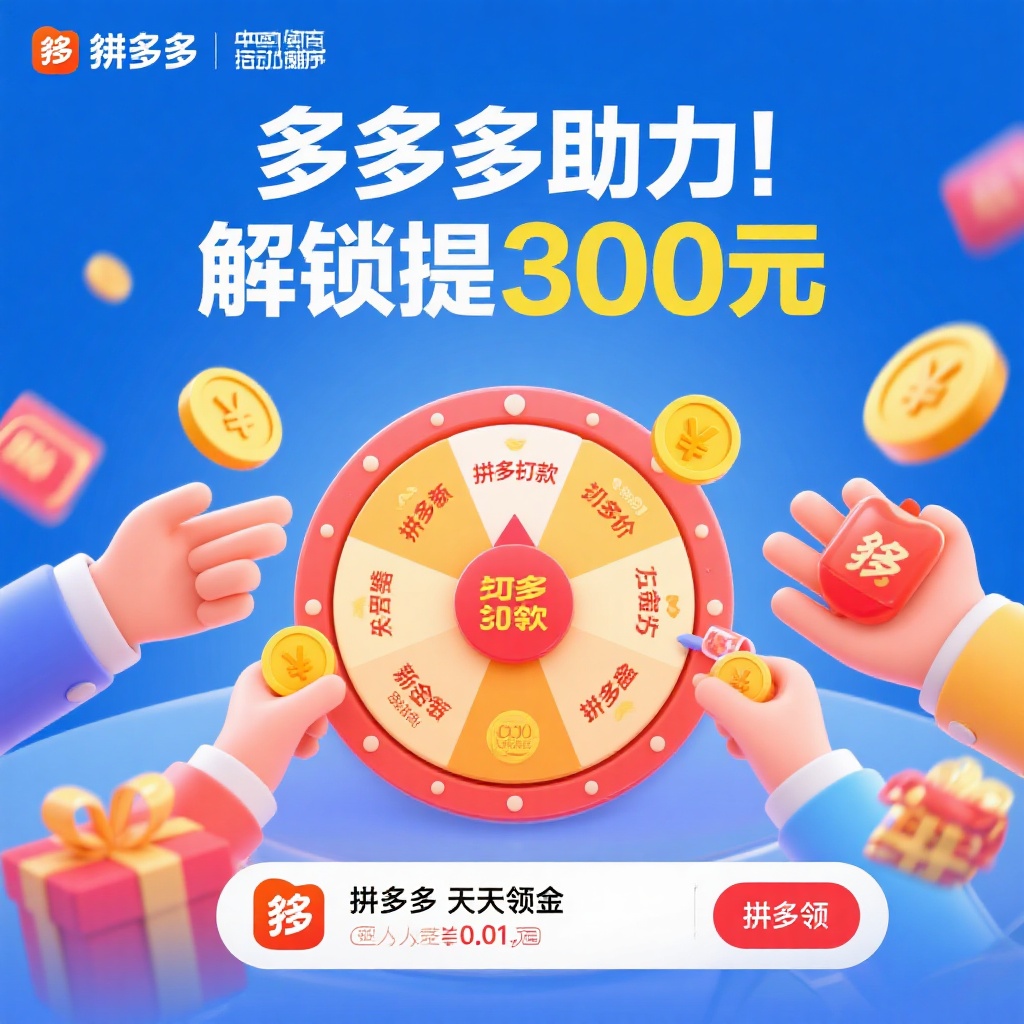 拼多多提现300元攻略真人助力与砍价新技巧