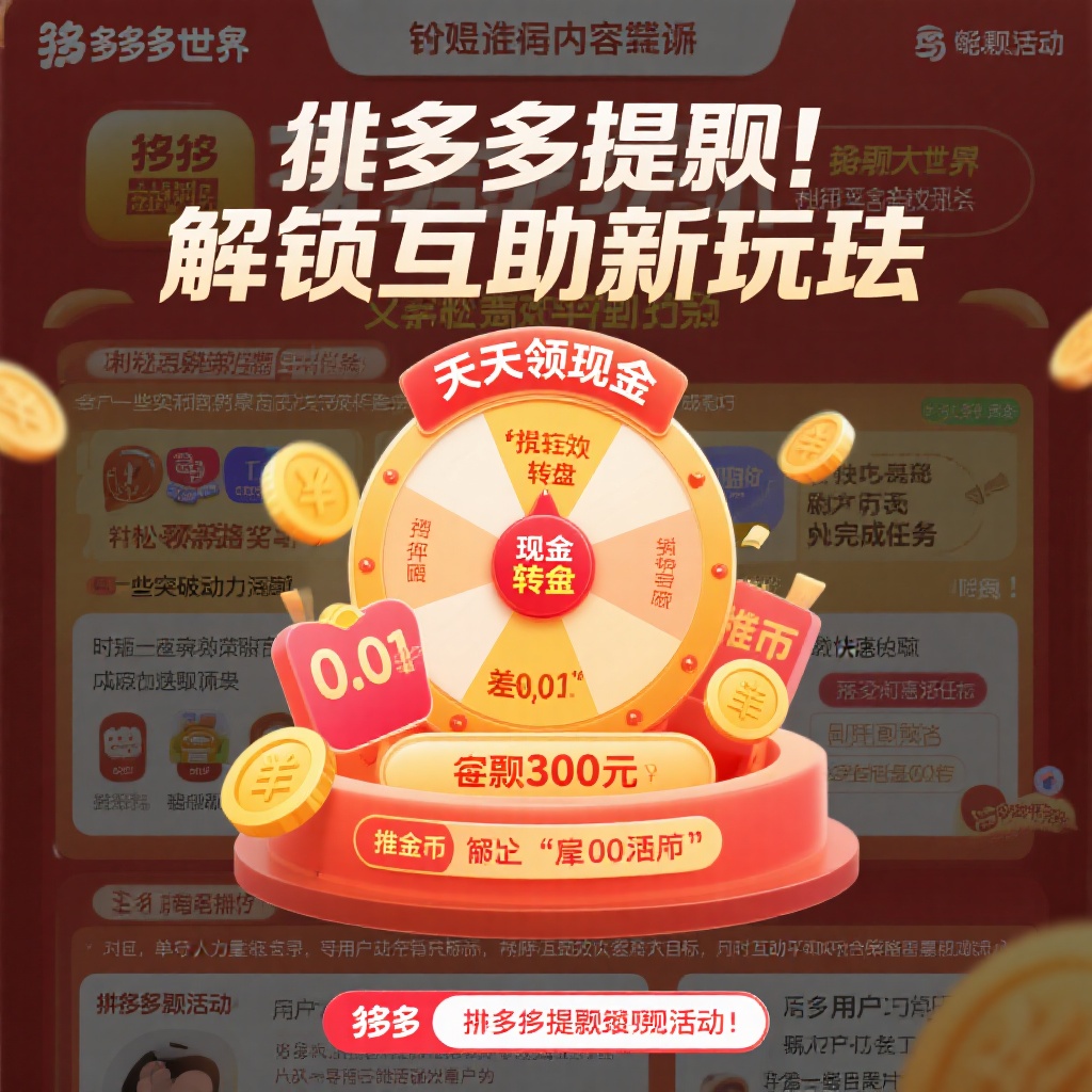 拼多多提现互助攻略轻松拿现金奖励技巧分享