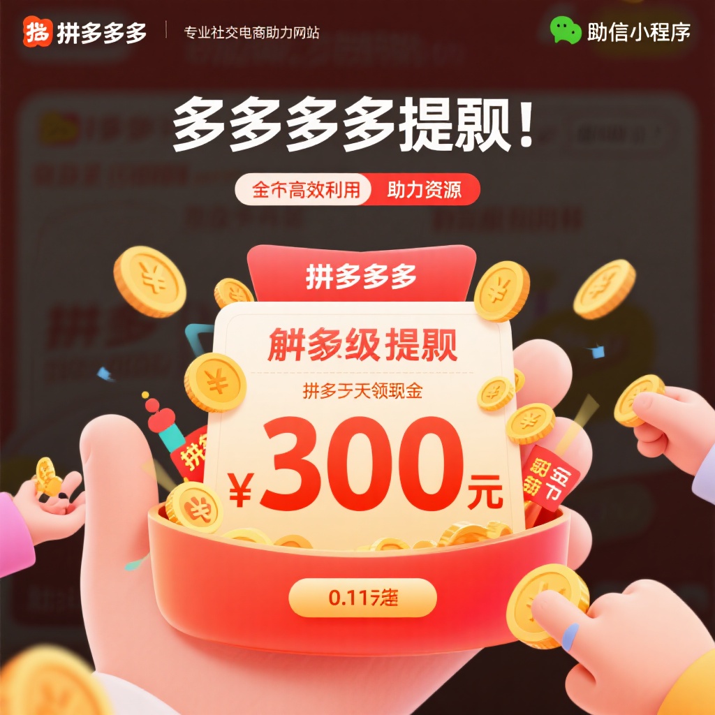 拼多多提现300元终极秘籍高效助力轻松拿现金