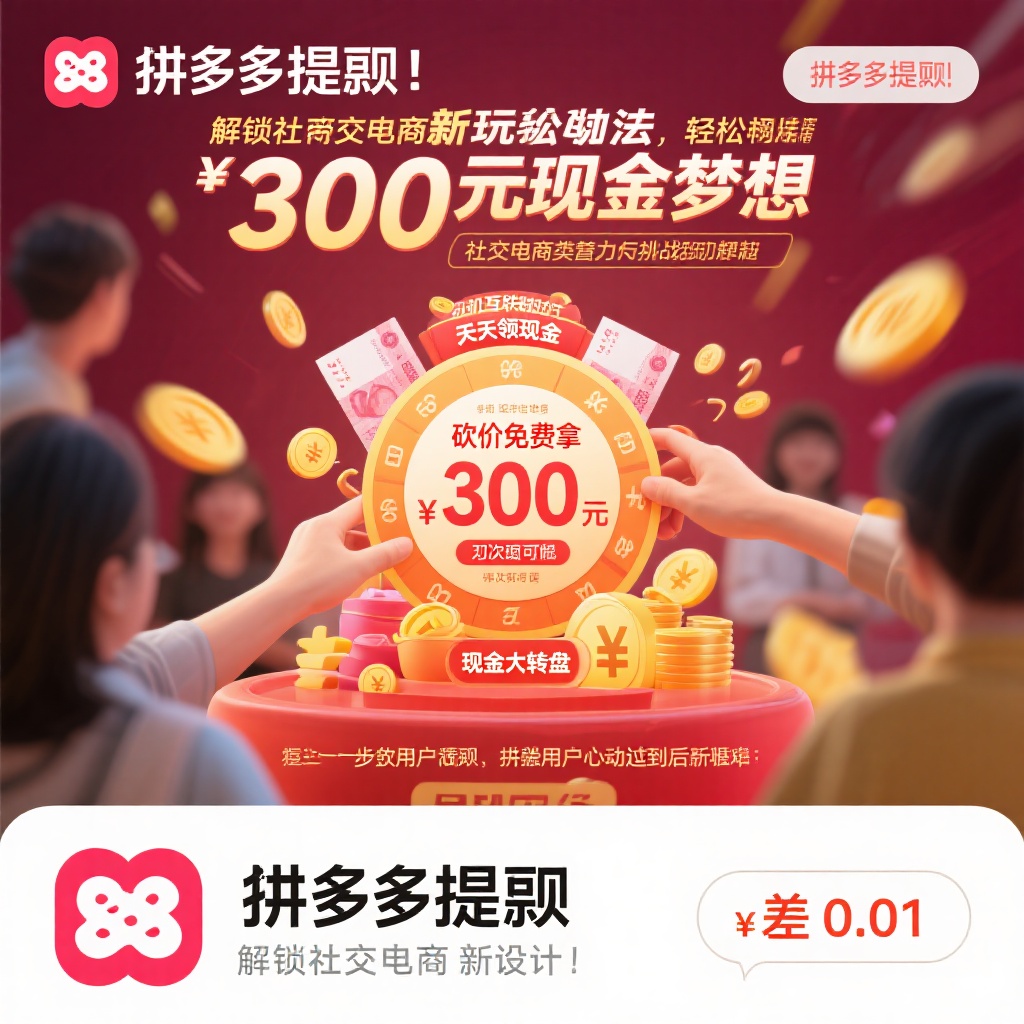 拼多多提现攻略300元现金轻松拿真人互助助力梦想成真