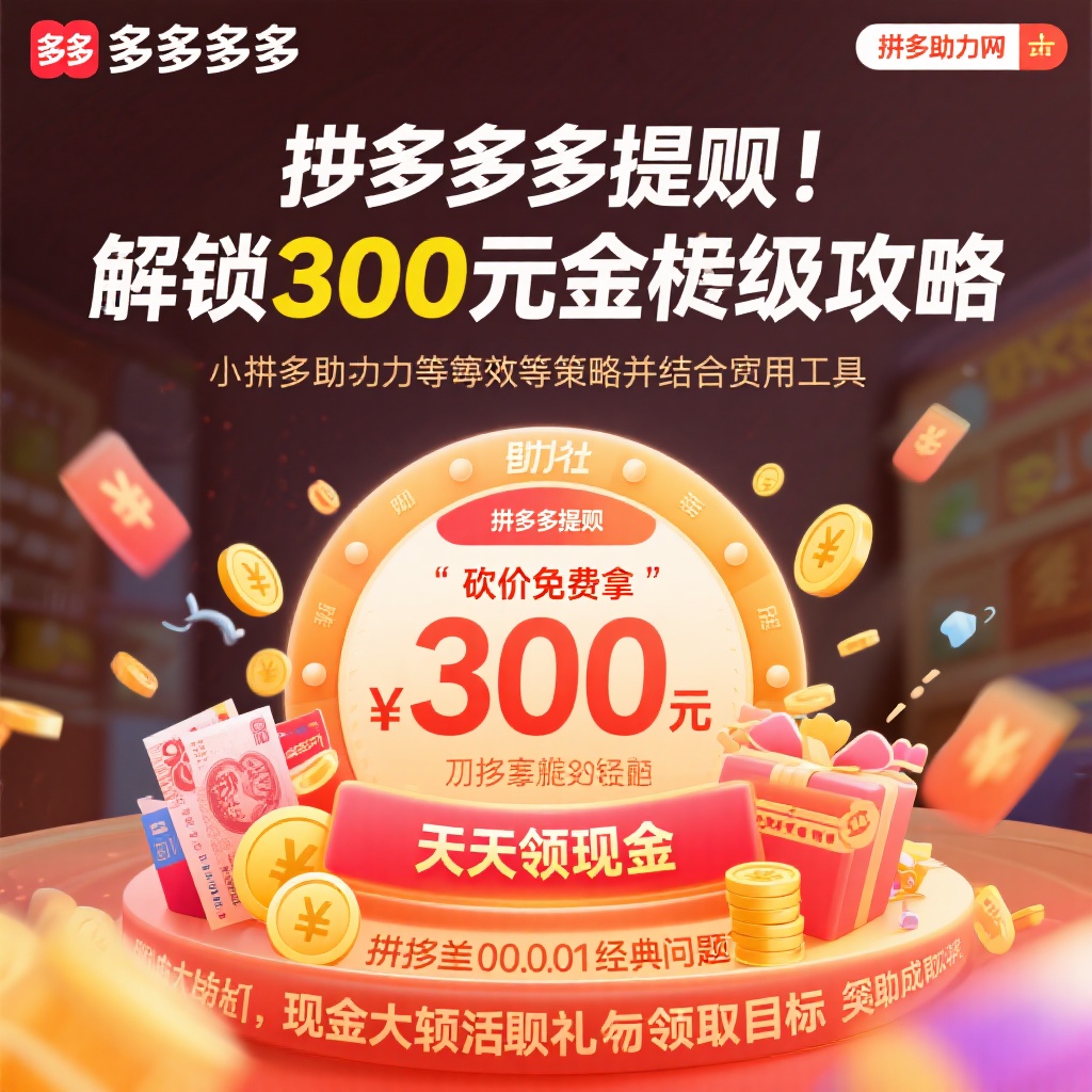 拼多多提现300元终极攻略高效助力突破差001瓶颈