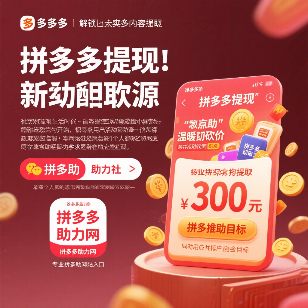 拼多多互助提现攻略微信小程序与专业网站双助力秘籍
