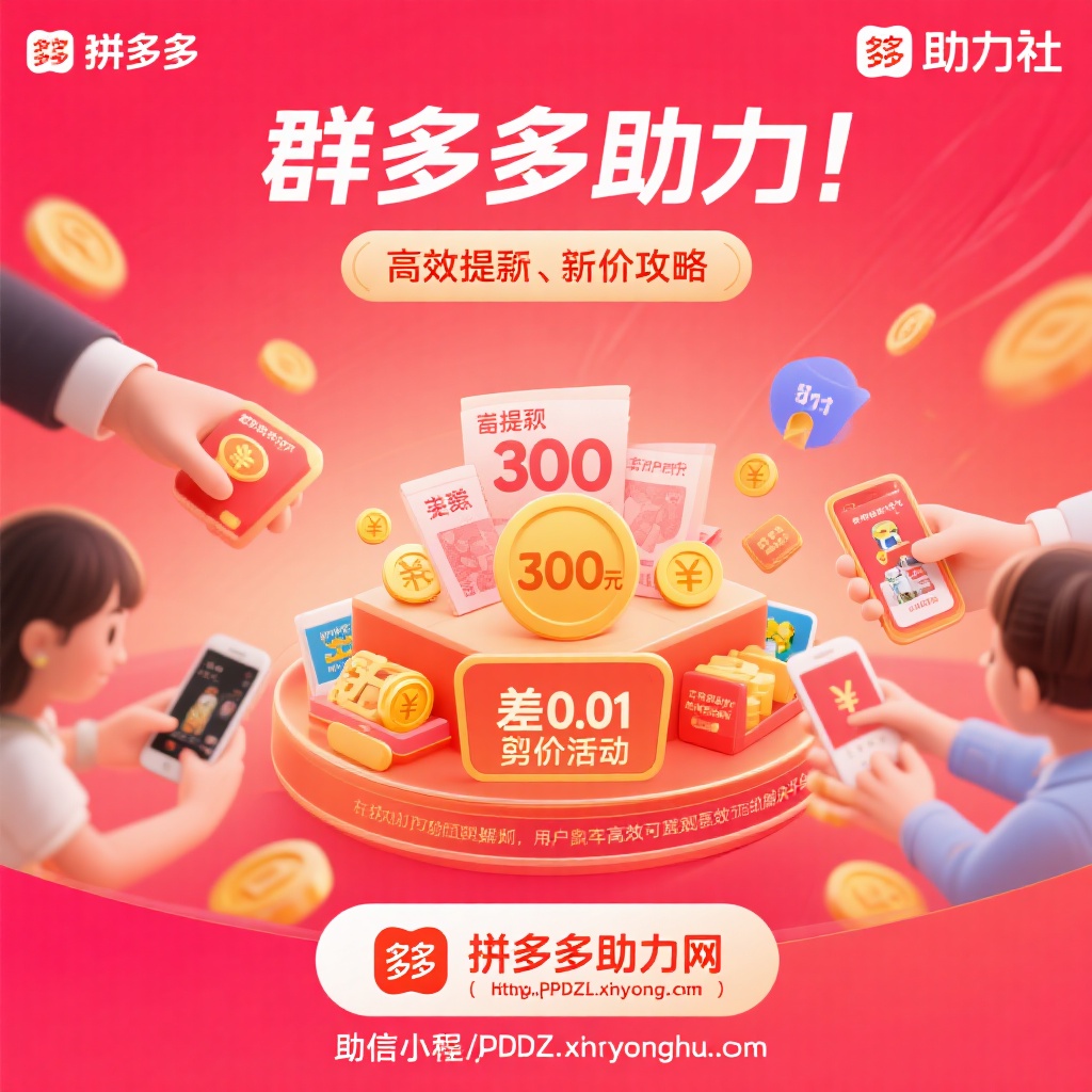 拼多多助力攻略高效提现砍价互助平台推荐