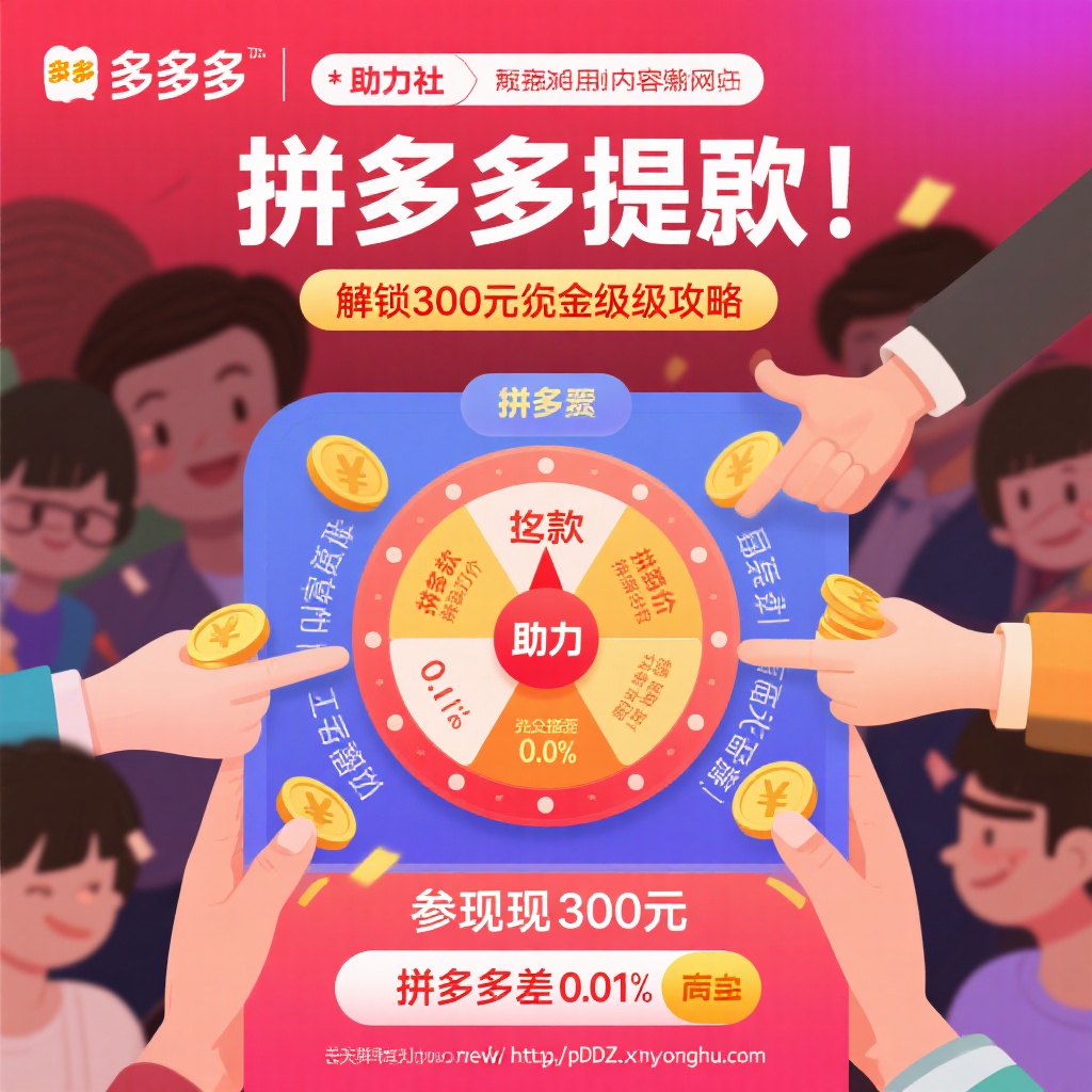 拼多多提现300元终极攻略真人助力网站与小程序高效解锁