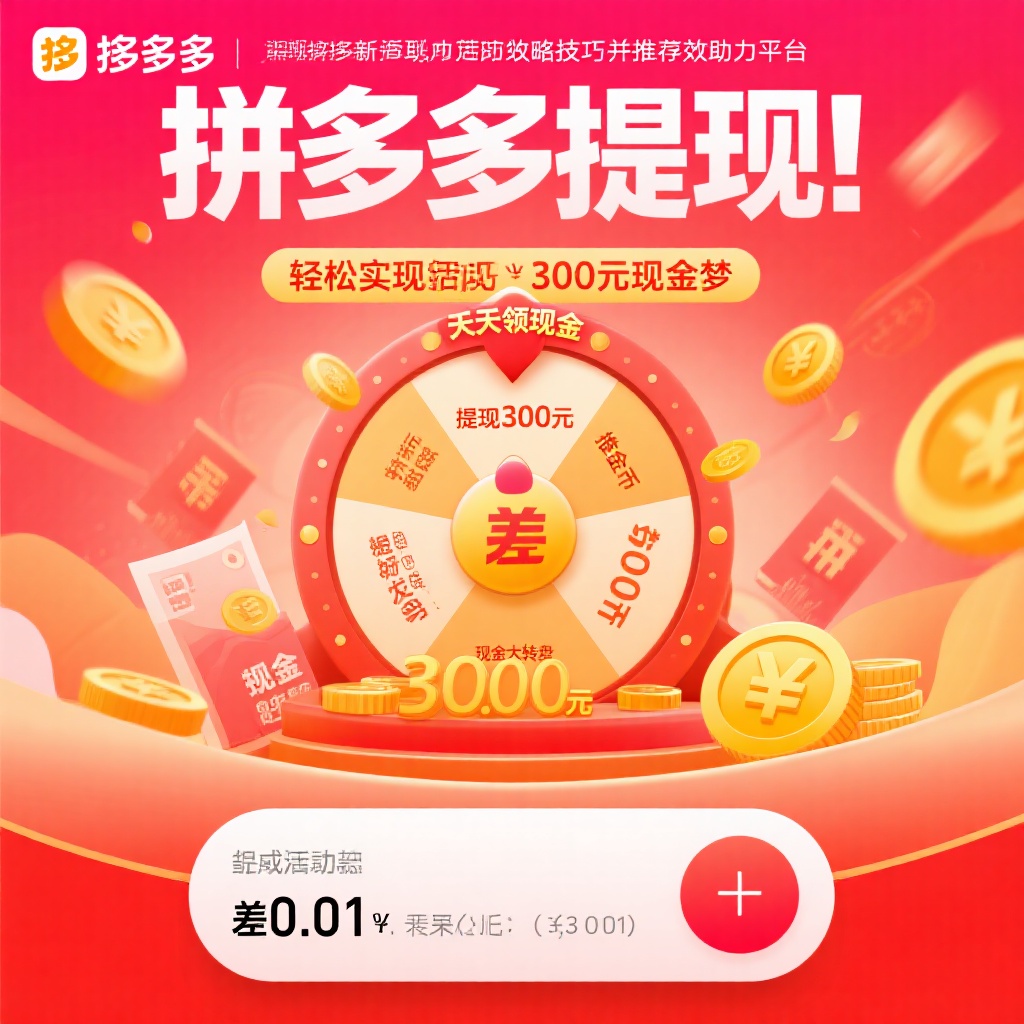 拼多多提现攻略300元现金梦想轻松实现