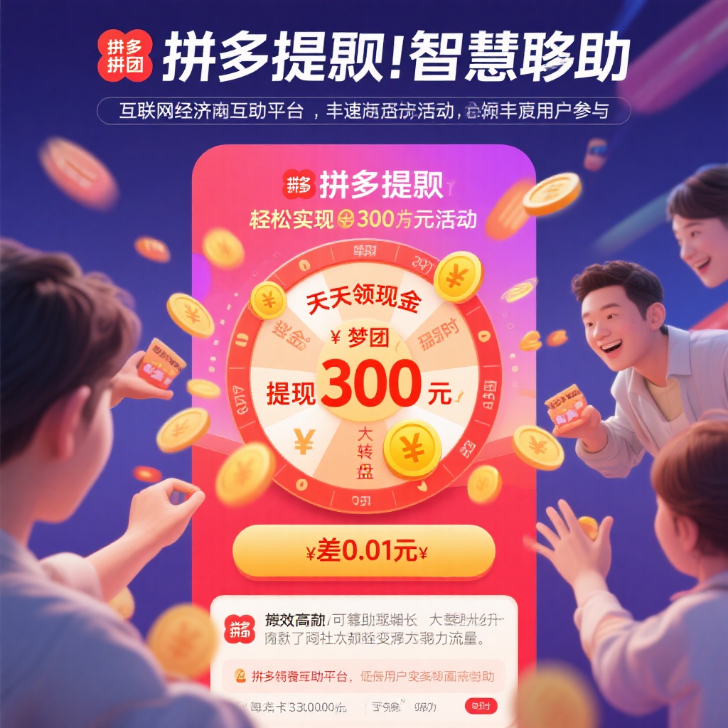 拼多多提现智慧互助轻松实现300元梦想