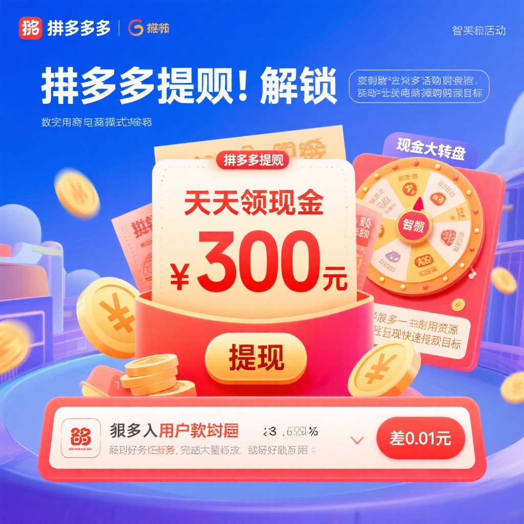 拼多多提现300元攻略高效助力突破最后001元