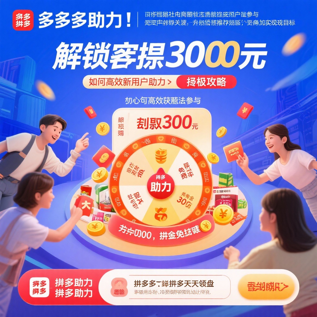 拼多多提现300元终极攻略真人助力轻松解锁