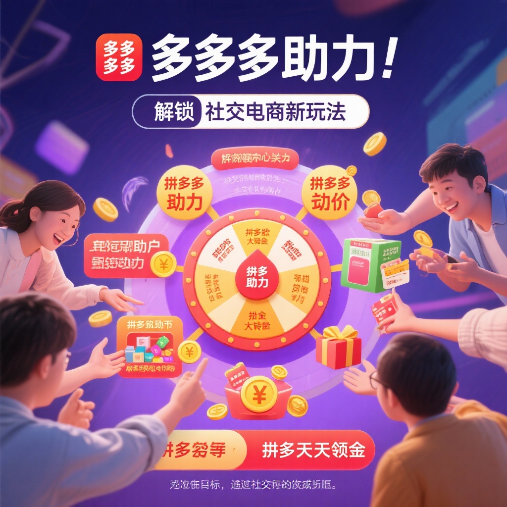 拼多多助力新玩法社交电商互动指南