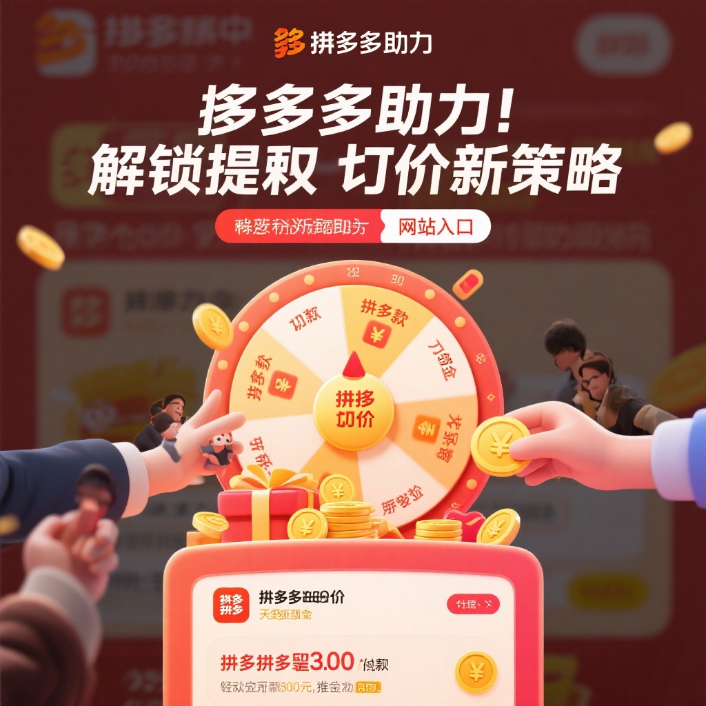 拼多多助力新策略解锁提现砍价轻松拿现金