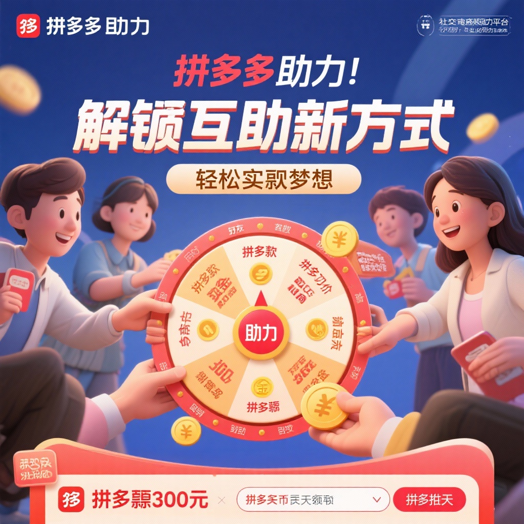 拼多多助力新方式互助提现梦想轻松实现