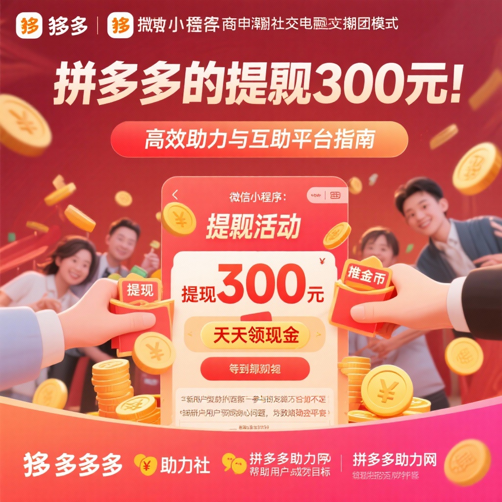 拼多多提现300元高效助力平台与互助指南