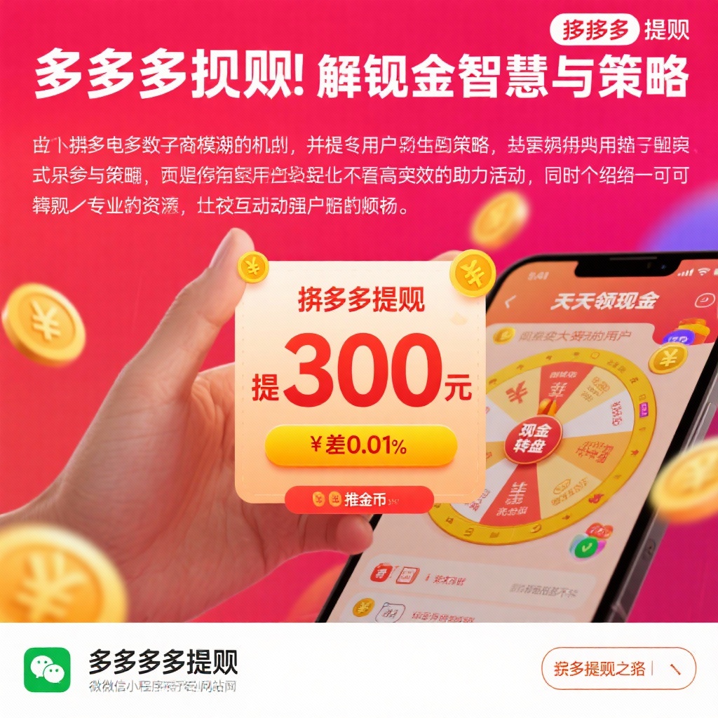 拼多多提现攻略高效解锁300元现金奖励